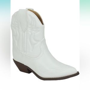Women Cowgirl Cowboy Western Stitched Ankle Boots